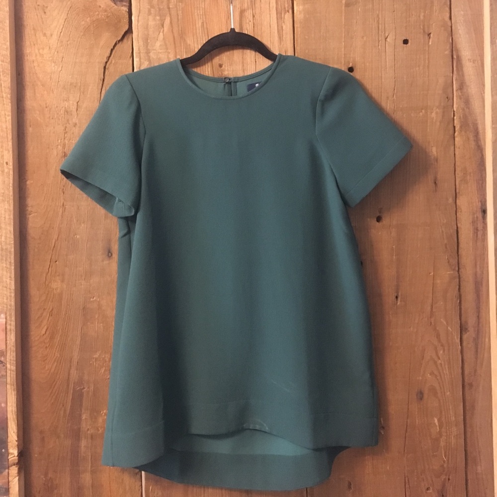 madewell emerald blouse